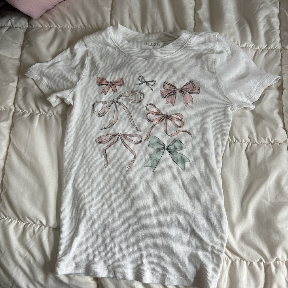 Hollister bow baby tee